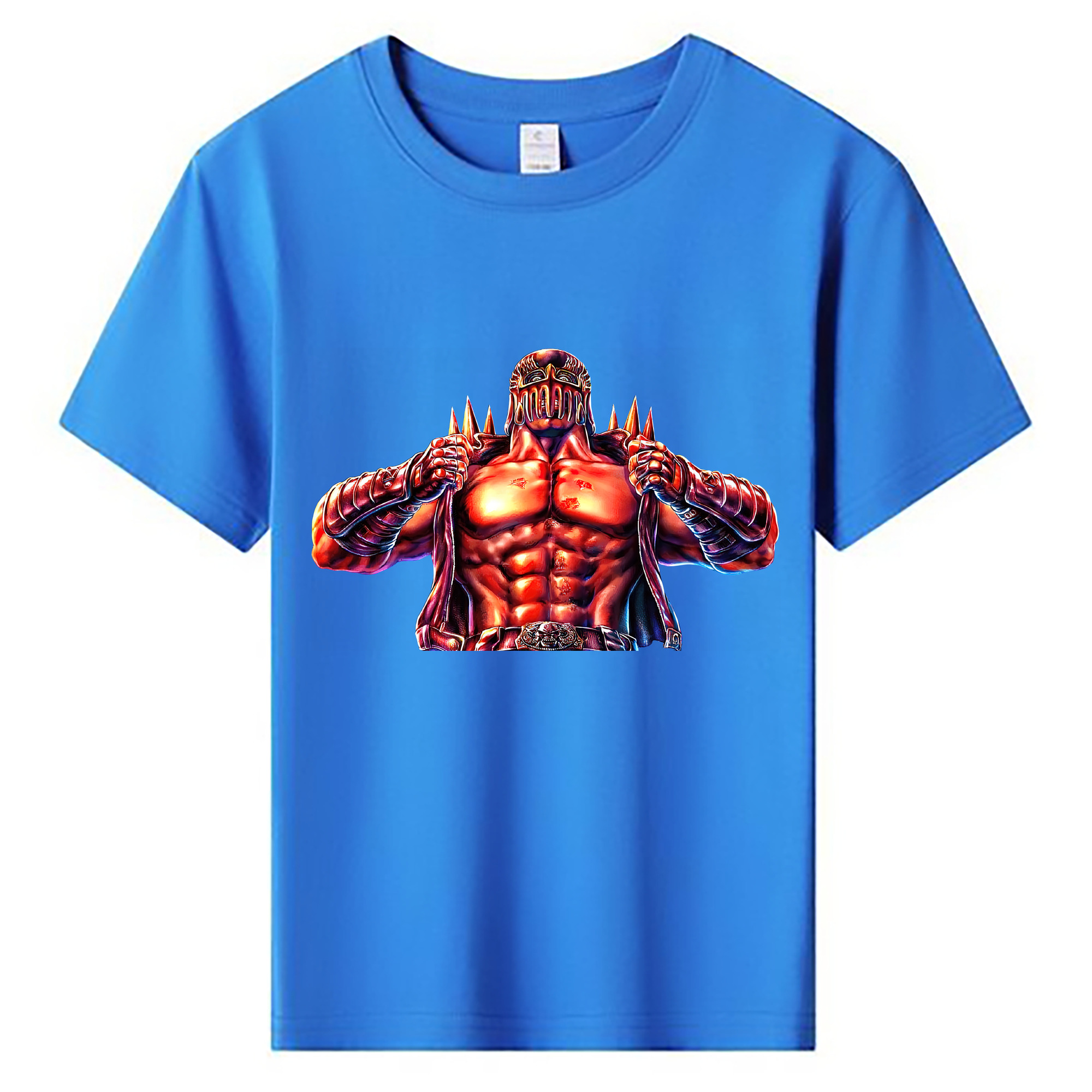 （画像用） 北斗の拳 Fist of the North Star 綿100％キッズTシャツ（フロントプリント）